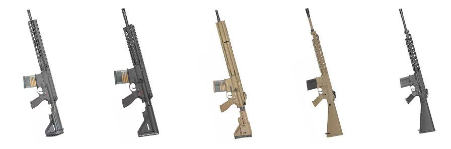 Popular airsoft guns by East Crane